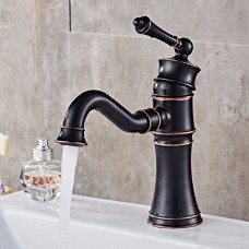 Kitchen Faucet Modern Hot and Cold Black Kitchen Sink Basin Mixer Tap - B07FR9CV9T